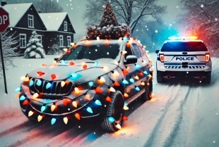 Policija upozorava: Božićne lampice na automobilima nisu dozvoljene